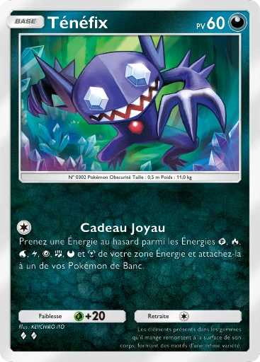 Carte Pokémon Ténéfix de l'extension Propulsion Paradoxe
