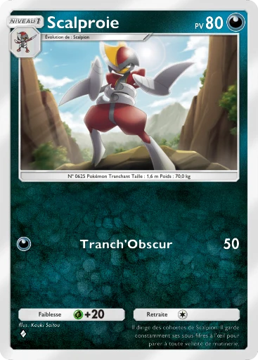 Carte Pokémon Scalproie de l'extension Propulsion Paradoxe
