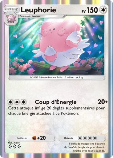 Carte Pokémon Leuphorie de l'extension Sagesse entre Ciel et Mer