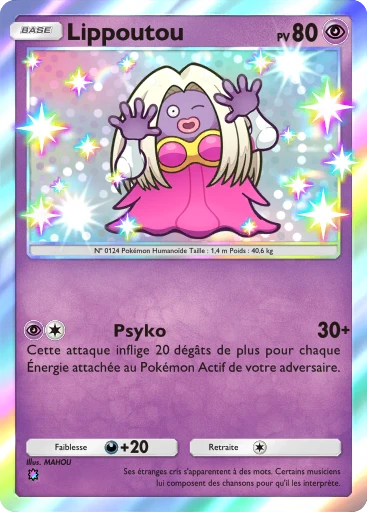 Carte Pokémon Lippoutou de l'extension Crise Interdimensionnelle