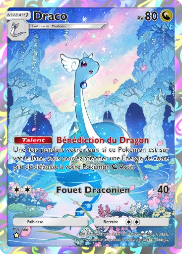 Carte Pokémon Draco de l'extension Domination Céleste