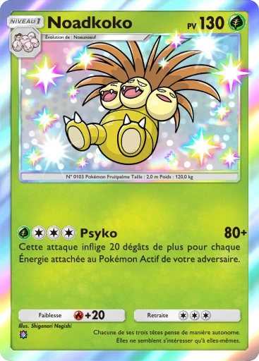 Carte Pokémon Noadkoko de l'extension Gardiens Astraux