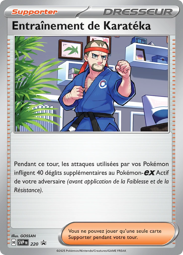 Carte Pokémon Entraînement de Karatéka de l'extension SVP Black Star Promos