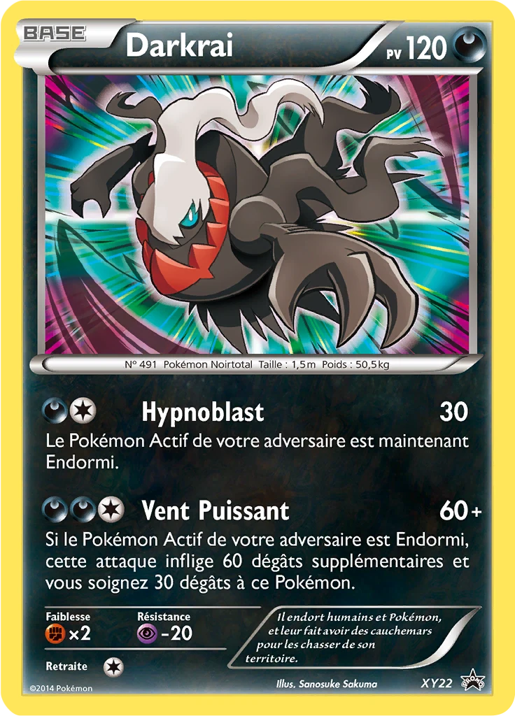 Carte Pokémon Darkrai de l'extension Promo XY