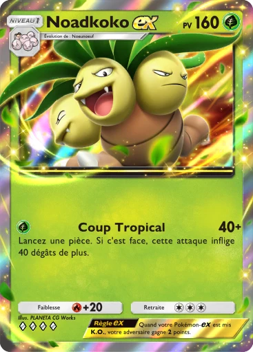 Carte Pokémon Noadkoko-ex de l'extension Booster de Luxe ex