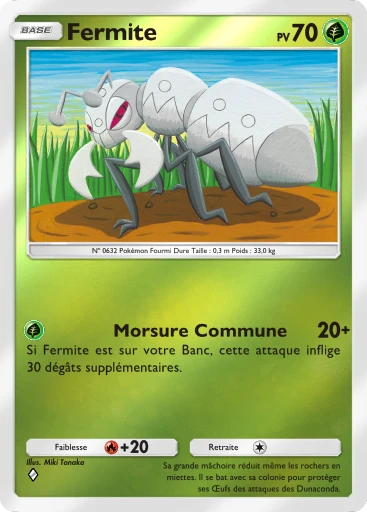 Carte Pokémon Fermite de l'extension Booster de Luxe Méga