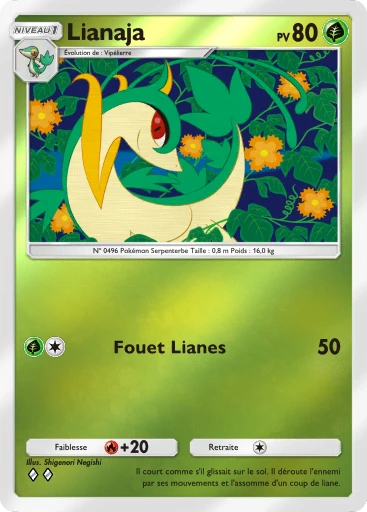 Carte Pokémon Lianaja de l'extension Booster de Luxe ex