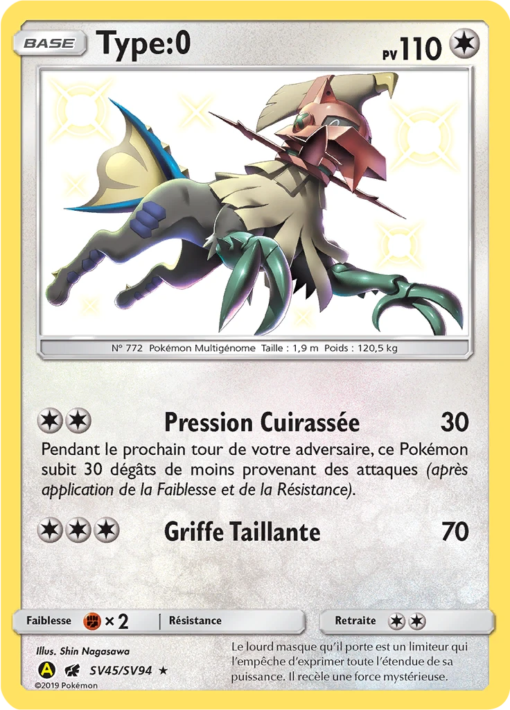 Carte Pokémon Type:0 de l'extension Destinées Occultes