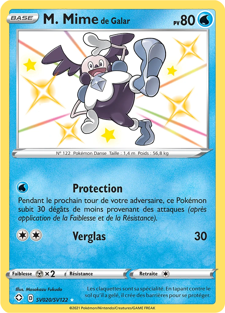 Carte Pokémon M. Mime de Galar de l'extension Destinées Radieuses
