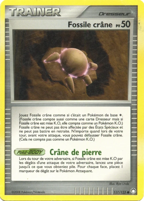 Carte Pokémon Fossile Crâne de l'extension Trésors Mystérieux