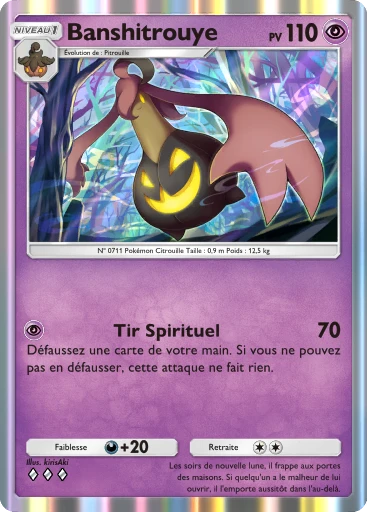 Carte Pokémon Banshitrouye de l'extension Parade Onirique