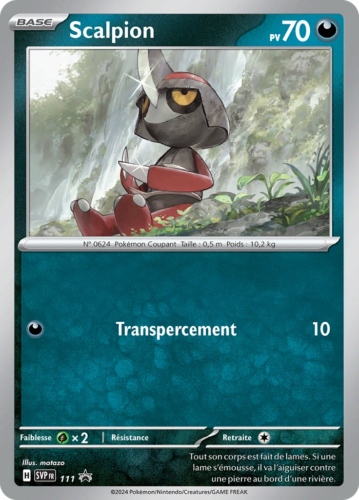 Carte Pokémon Scalpion de l'extension SVP Black Star Promos