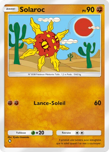 Carte Pokémon Solaroc de l'extension Gardiens Astraux