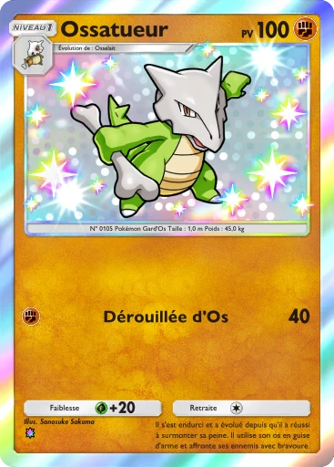 Carte Pokémon Ossatueur de l'extension Gardiens Astraux