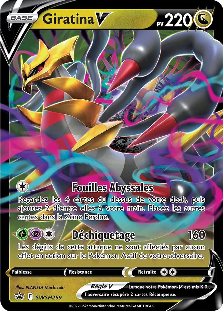 Carte Pokémon Giratina V de l'extension Promo SWSH