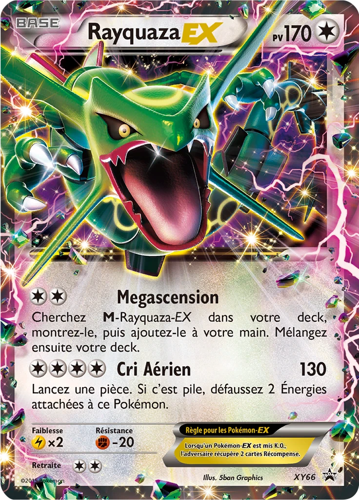 Carte Pokémon Rayquaza EX de l'extension Promo XY