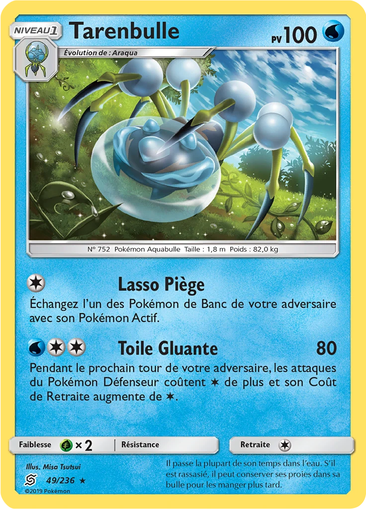 Carte Pokémon Tarenbulle de l'extension Harmonie des Esprits