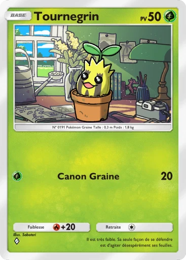 Carte Pokémon Tournegrin de l'extension Embrasement Écarlate