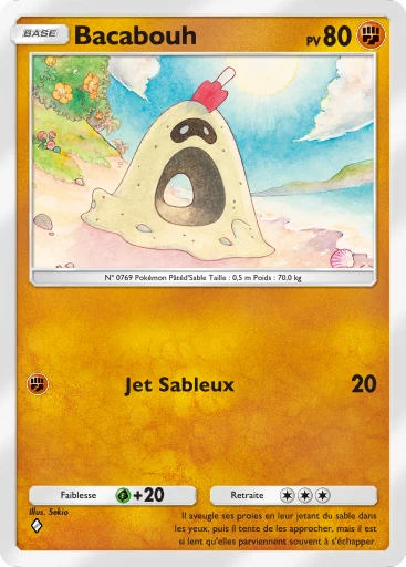 Carte Pokémon Bacabouh de l'extension Jours Heureux