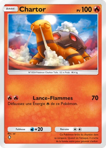 Carte Pokémon Chartor de l'extension Booster de Luxe ex