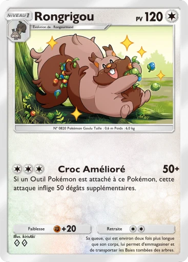 Carte Pokémon Rongrigou de l'extension La Clairière d'Évoli