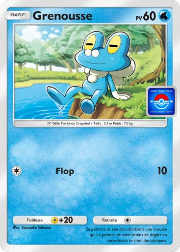 Carte Pokémon Grenousse de l'extension Promo-A
