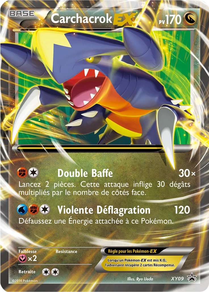Carte Pokémon Carchacrok EX de l'extension Promo XY