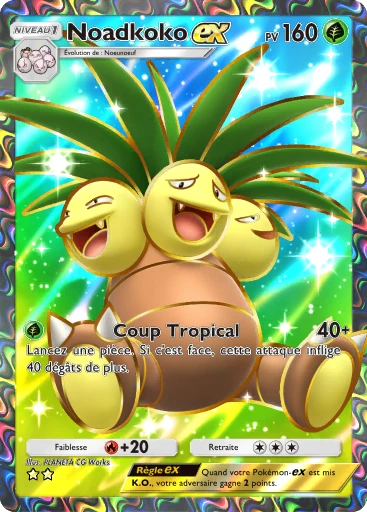 Carte Pokémon Noadkoko-ex de l'extension Puissance Génétique