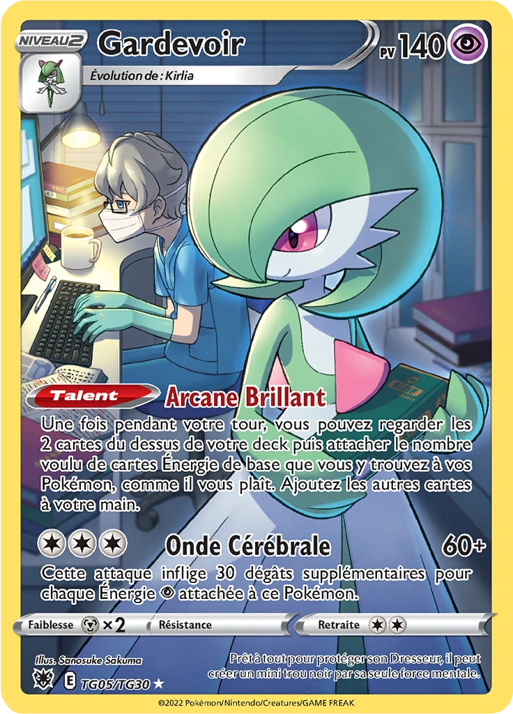 Carte Pokémon Gardevoir de l'extension Astres Radieux