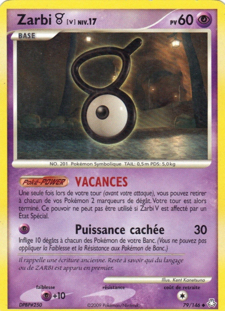 Carte Pokémon Zarbi V de l'extension Éveil des Légendes