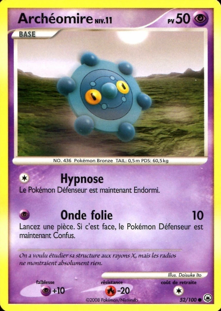 Carte Pokémon Archéomire de l'extension Aube Majestueuse