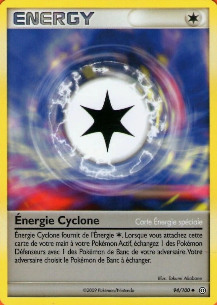 Carte Pokémon Énergie Cyclone de l'extension Tempête
