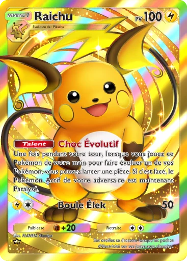 Carte Pokémon Raichu de l'extension Domination Céleste
