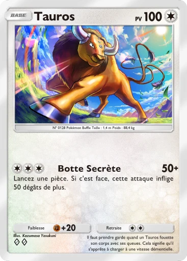 Carte Pokémon Tauros de l'extension Gardiens Astraux