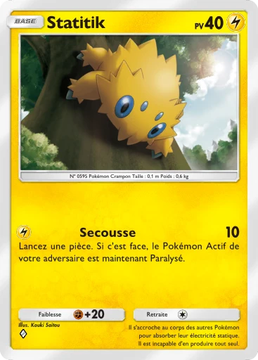 Carte Pokémon Statitik de l'extension La Clairière d'Évoli