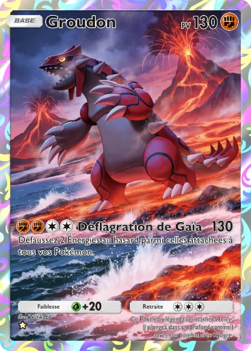 Carte Pokémon Groudon de l'extension Méga-Rayonnement