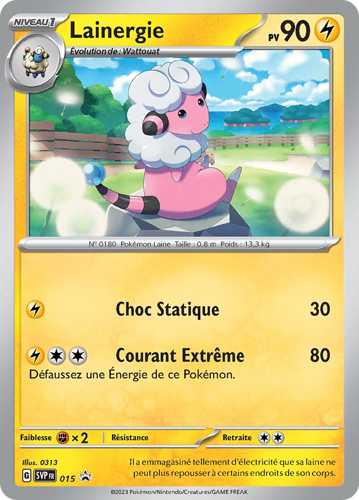 Carte Pokémon Lainergie de l'extension SVP Black Star Promos
