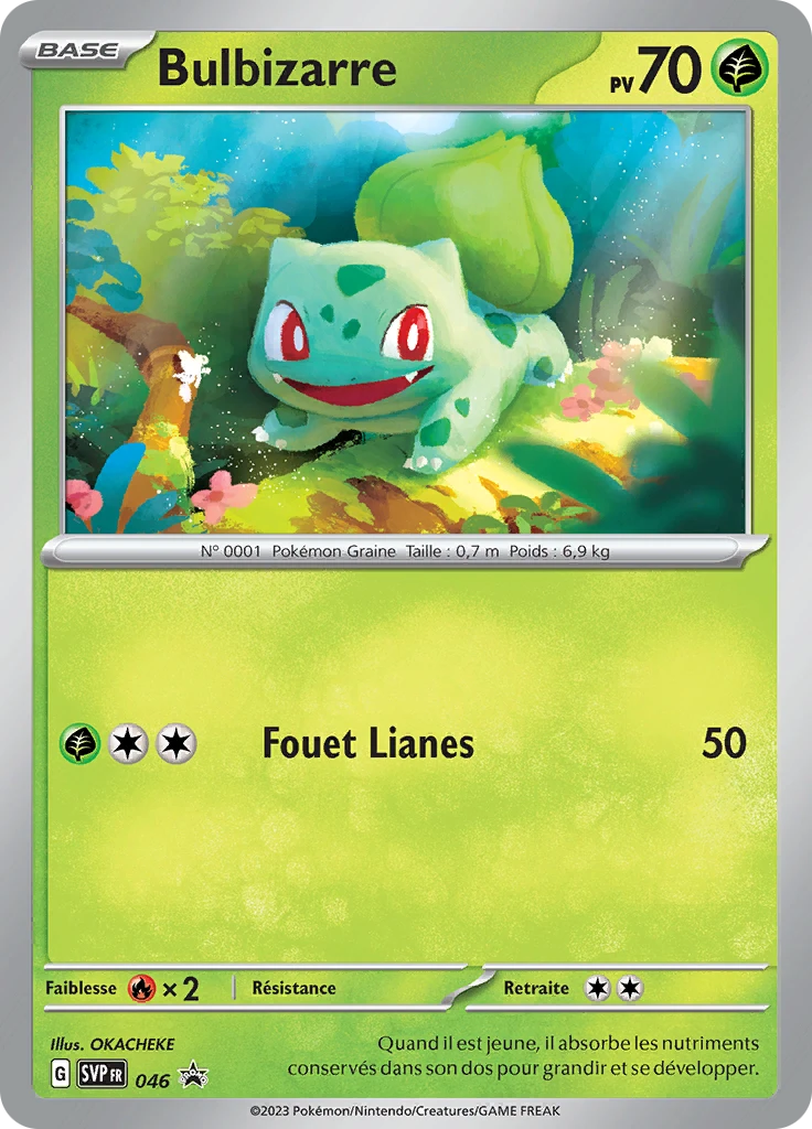 Carte Pokémon Bulbizarre de l'extension SVP Black Star Promos