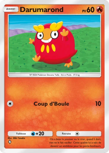 Carte Pokémon Darumarond de l'extension Aura Palpitante