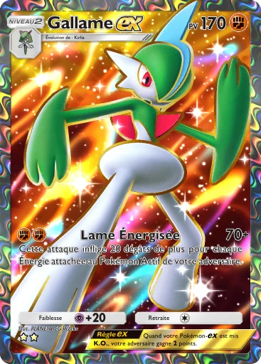 Carte Pokémon Gallame-ex de l'extension Choc Spatio-Temporel