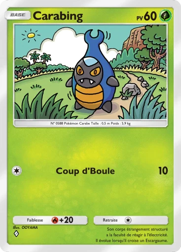 Carte Pokémon Carabing de l'extension Gardiens Astraux