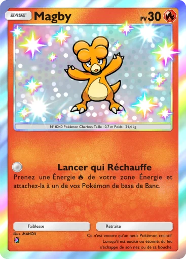 Carte Pokémon Magby de l'extension Parade Onirique