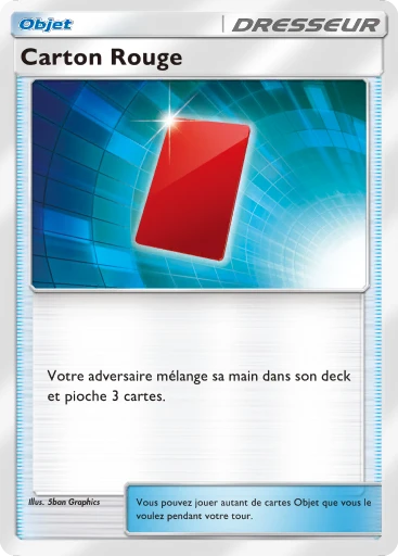 Carte Pokémon Carton Rouge de l'extension Promo-A