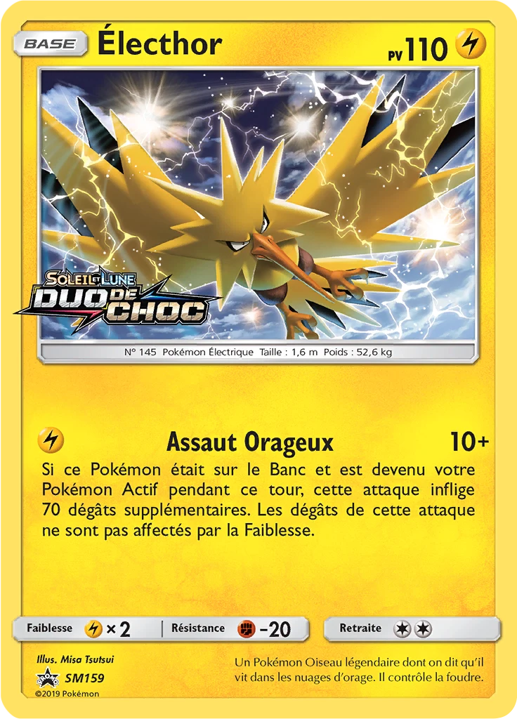 Carte Pokémon Électhor de l'extension Promo SM