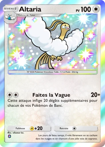 Carte Pokémon Altaria de l'extension Propulsion Paradoxe