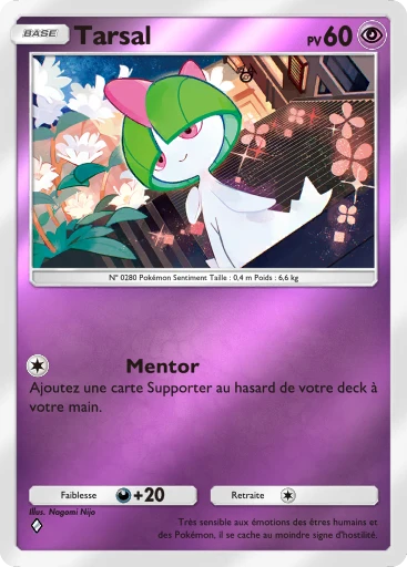 Carte Pokémon Tarsal de l'extension Booster de Luxe Méga
