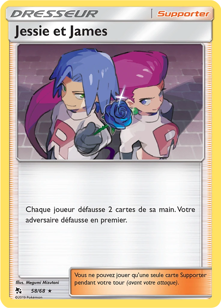 Carte Pokémon Jessie et James de l'extension Destinées Occultes
