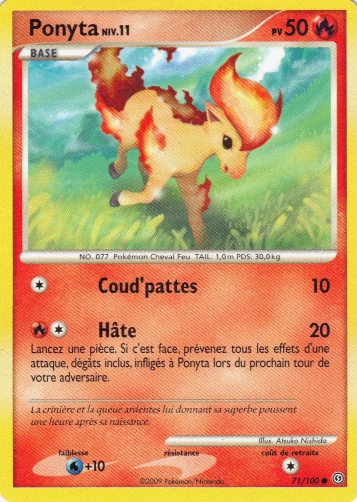 Carte Pokémon Ponyta de l'extension Tempête