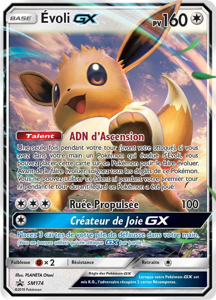 Carte Pokémon Évoli GX de l'extension Promo SM