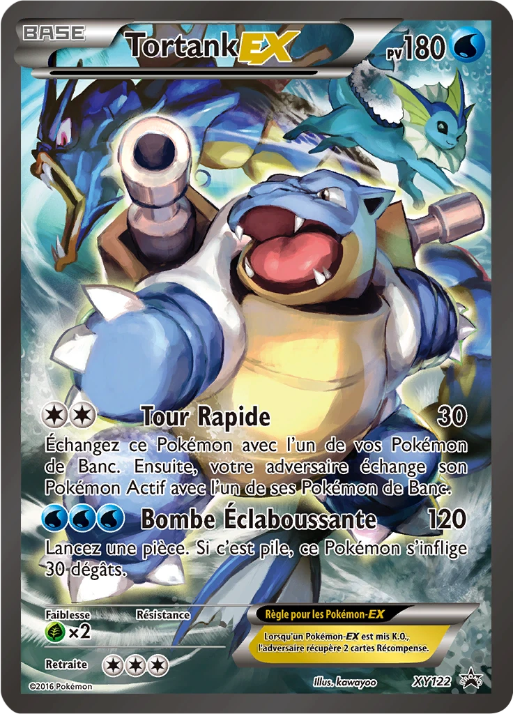 Carte Pokémon Tortank EX de l'extension Promo XY